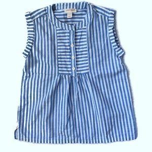 Cat & Jack striped four button sleeveless blouse